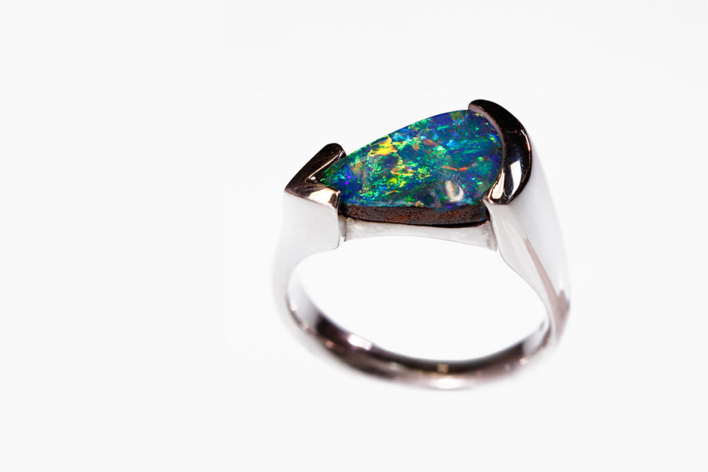 Koorey Creations Custom Opal Ring