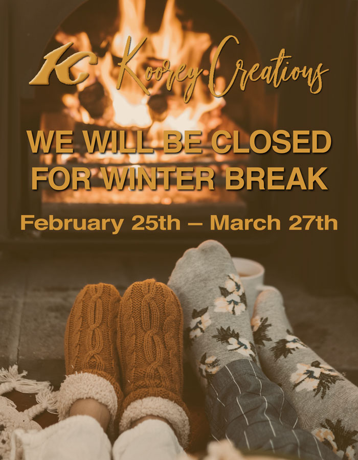 We will be closed for winter break, February 25th – March 27th.